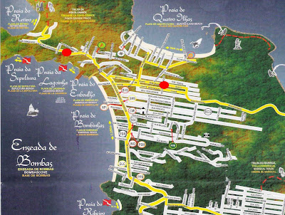 Mapa de Bombinhas Mapa de Bombinhas