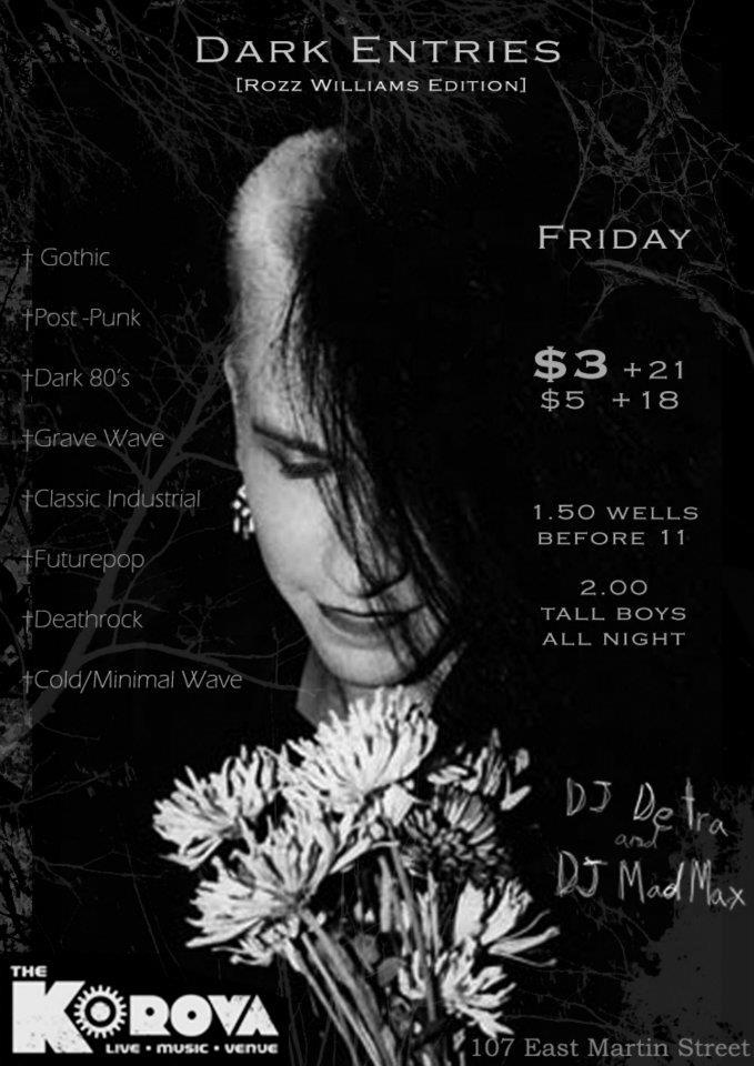 No Doves Fly Here ATX Rozz Williams tribute in San Antonio, March 30