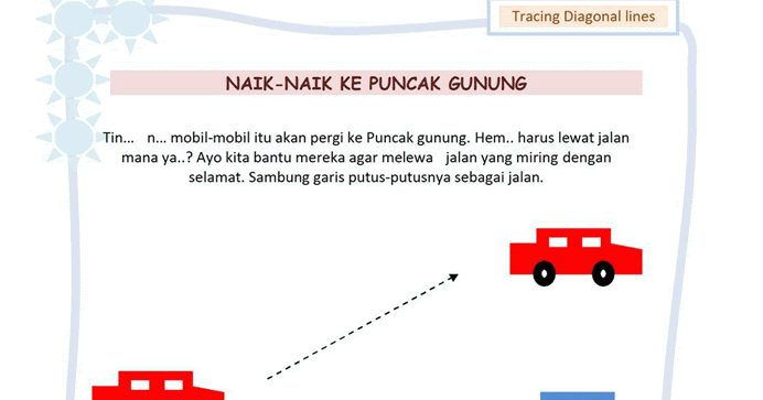 Education for all: TRACING DIAGONAL LINES
