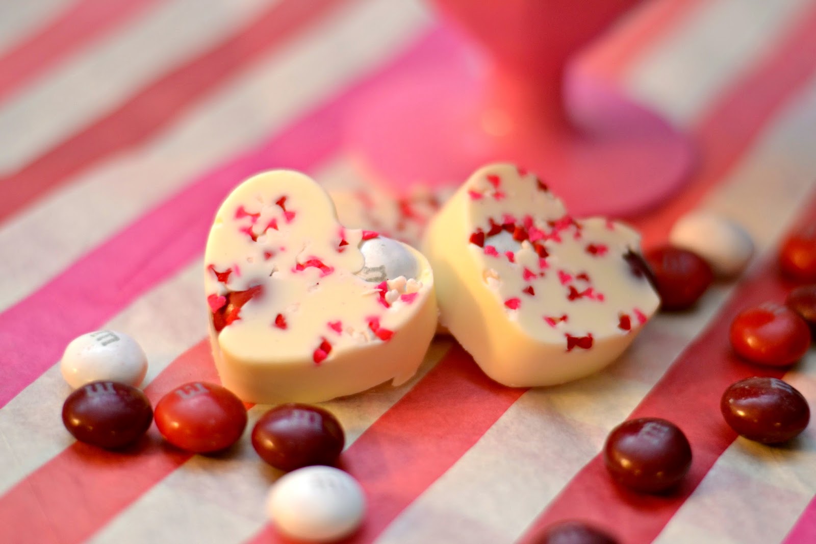Red Velvet White Chocolate Candies - Building Our Story