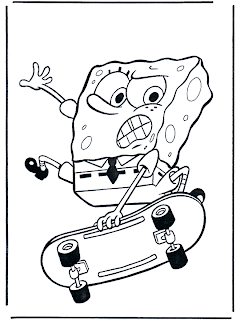 spongebob op skatebord