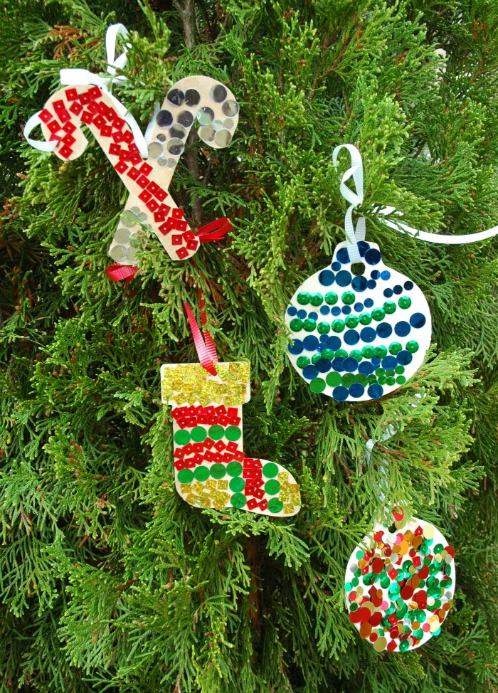 Sequin Ornaments What Can We Do With Paper And Glue