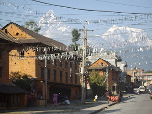 These houses are oldest in Pokhara,  over a century and have inhabitants living in them.