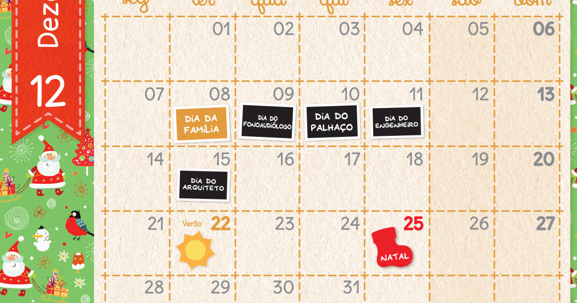 calendario dezembro 2015
