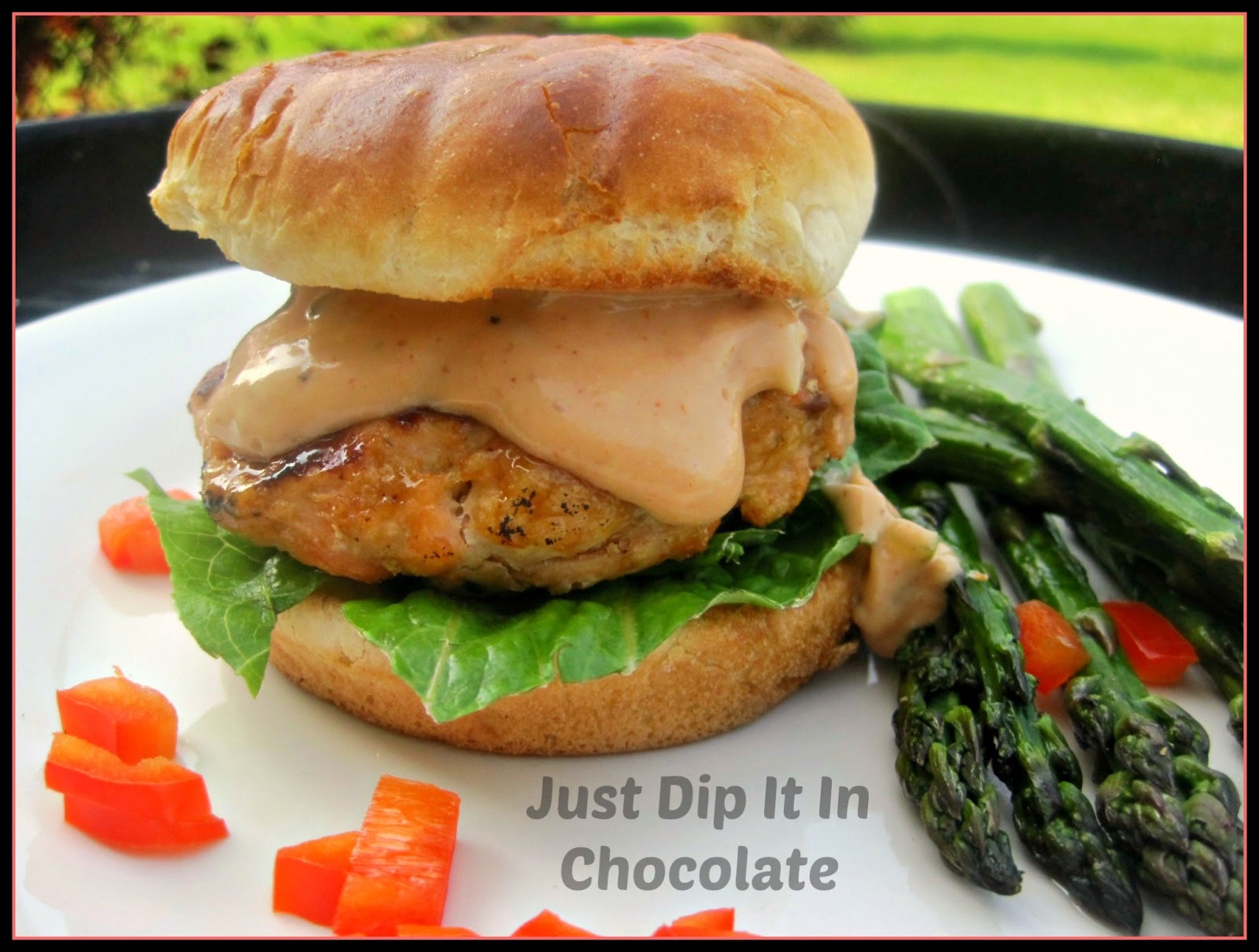 Just Dip It In Chocolate Salmon and Shrimp Burgers Recipe