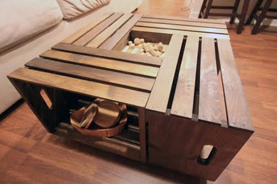 How to Make a Crate Coffee Table