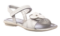 child's white two strap sandal