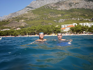 source:Ben Mayfield Me and wife swimming in Croatia