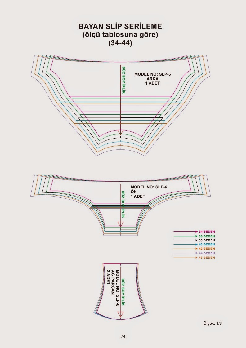 Underwear patterns book modelist kitapları