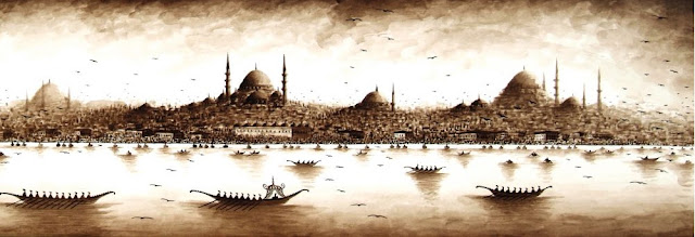 eski istanbul yağlı boya