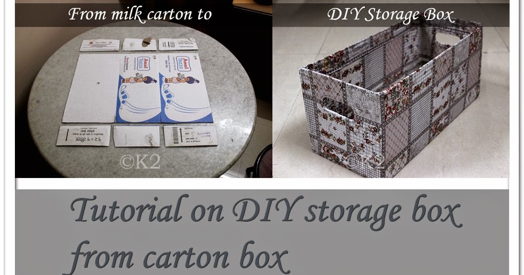 DIY recycle storage box Be Creative