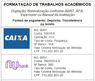 FORMATAÇÃO DE TRABALHO ACADÊMICO