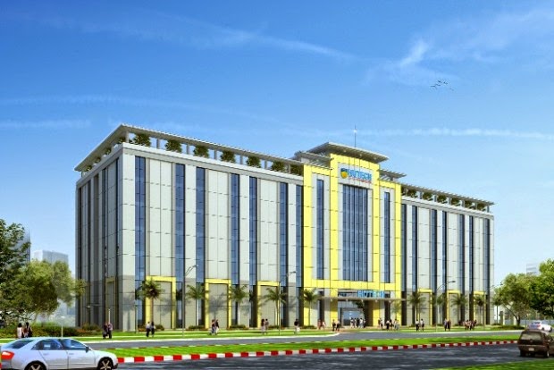 Phối cảnh khối A viện công nghệ cao Hutech Phối cảnh khối A viện công nghệ cao Hutech
