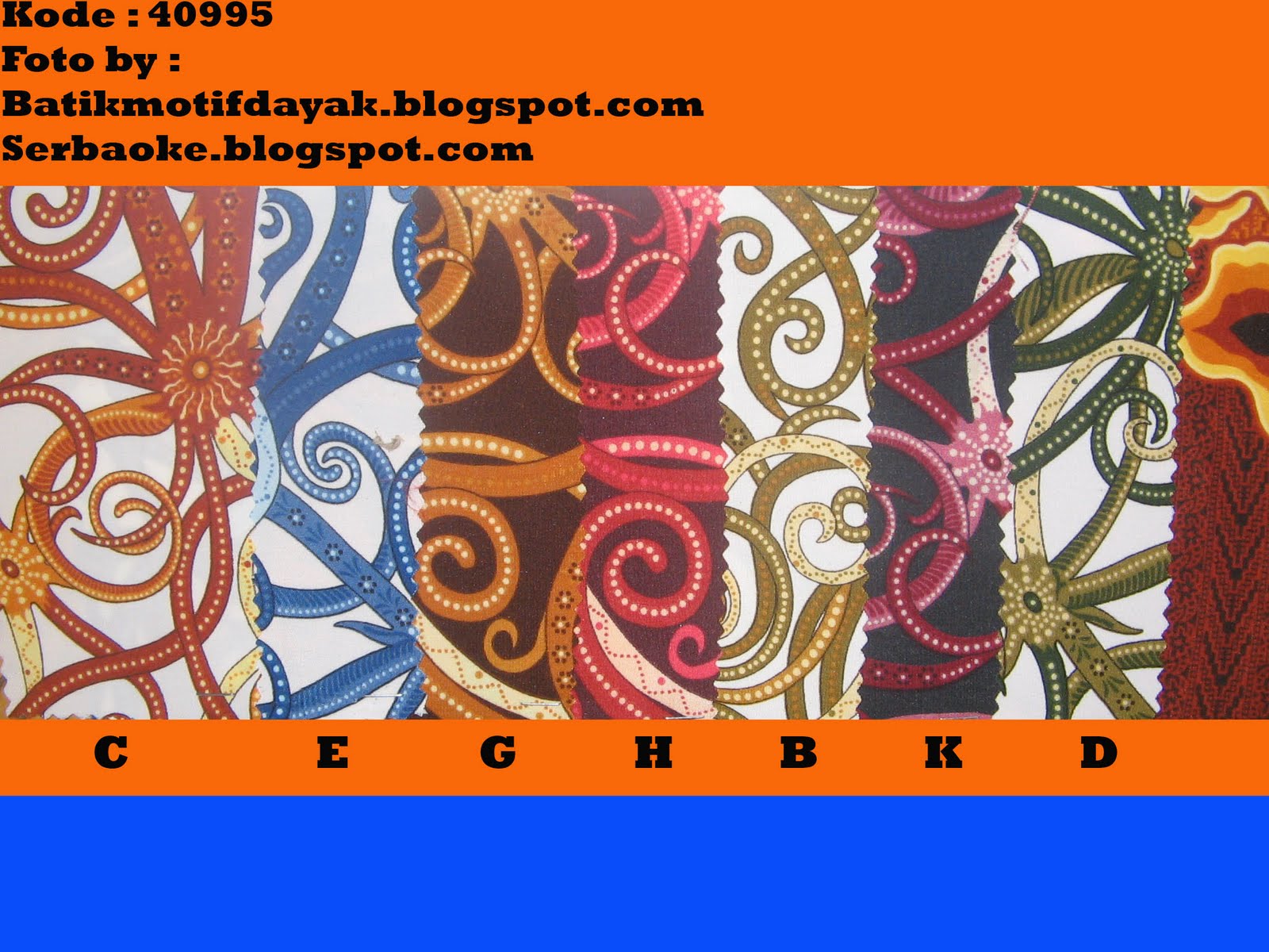 Batik Motif Dayak Khas Kalimantan,