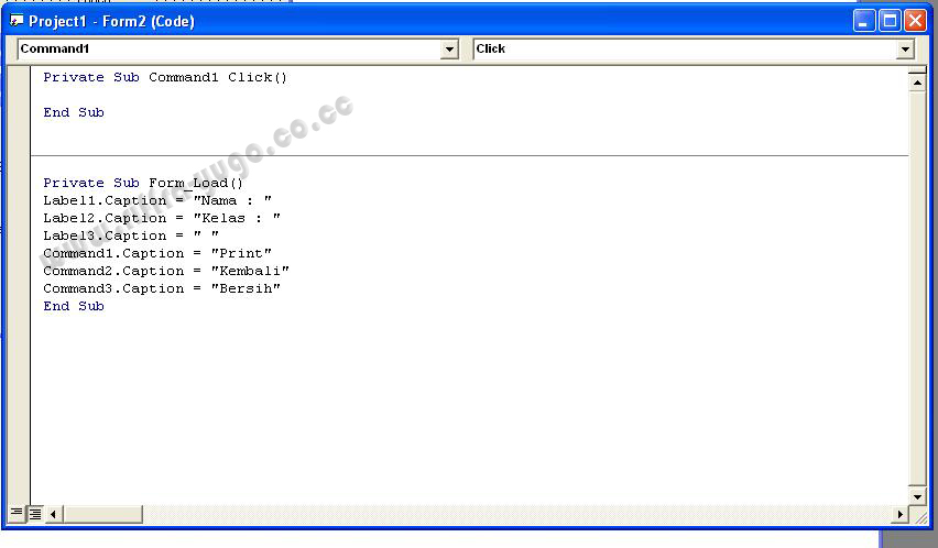 Iseng Berbagai Program Sederhana Visual Bassic