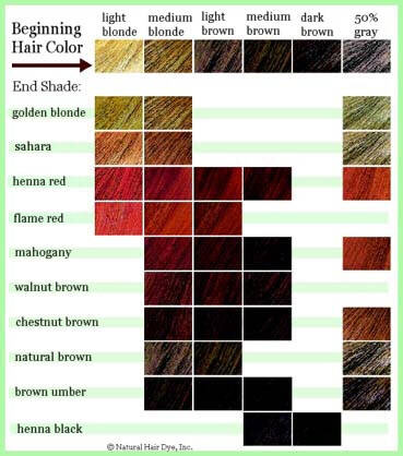 Revlon Hair Color Chart