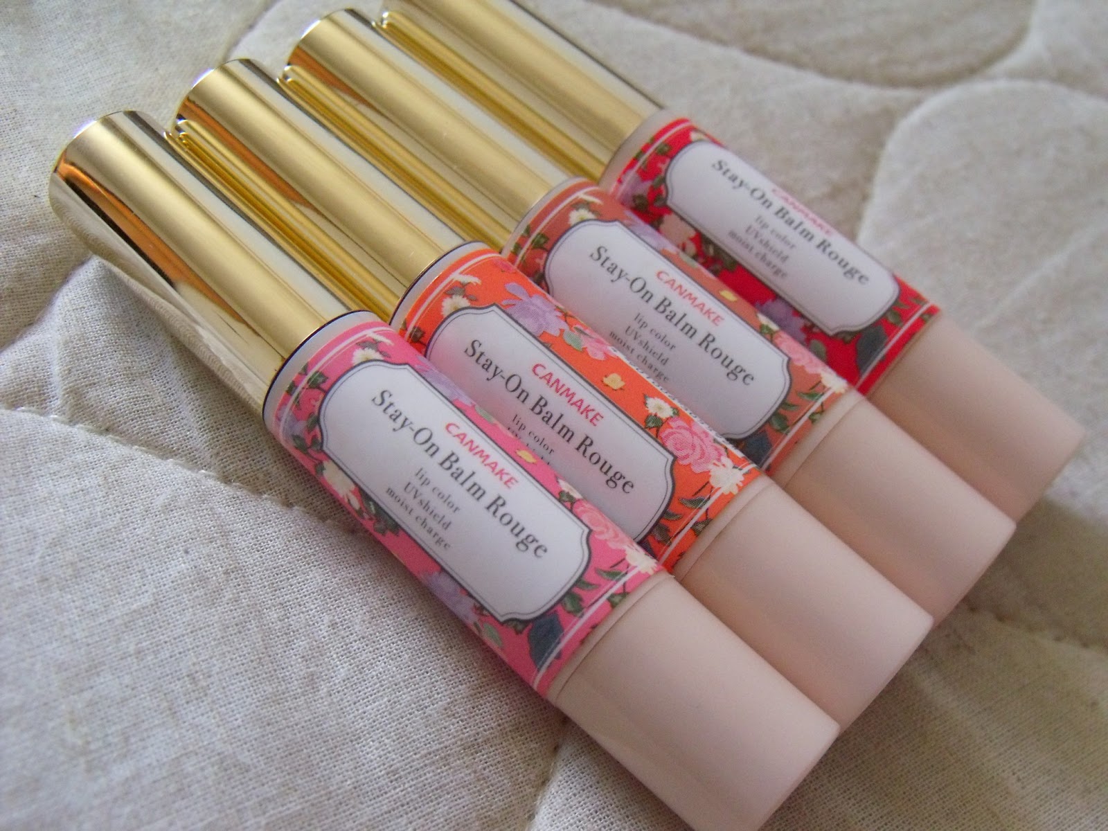 Bunny & Spice Review Canmake StayOn Rouge Lip Balms