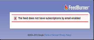 Cara Mengatasi The Feed Does Not Subscriptions By Email Enable Di Feedburner