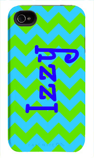 Happy Habitat Custom Design iPhone Case- Zigzag with Name