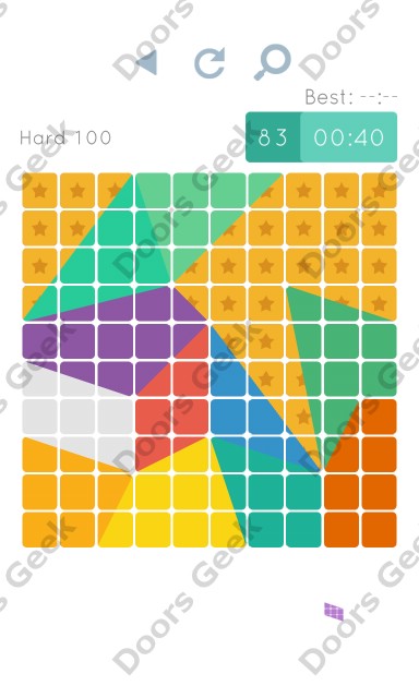 Blocks and Shapes Hard Level 100 Solution Cheats, Walkthrough for Blocks and Shapes Hard Level 100