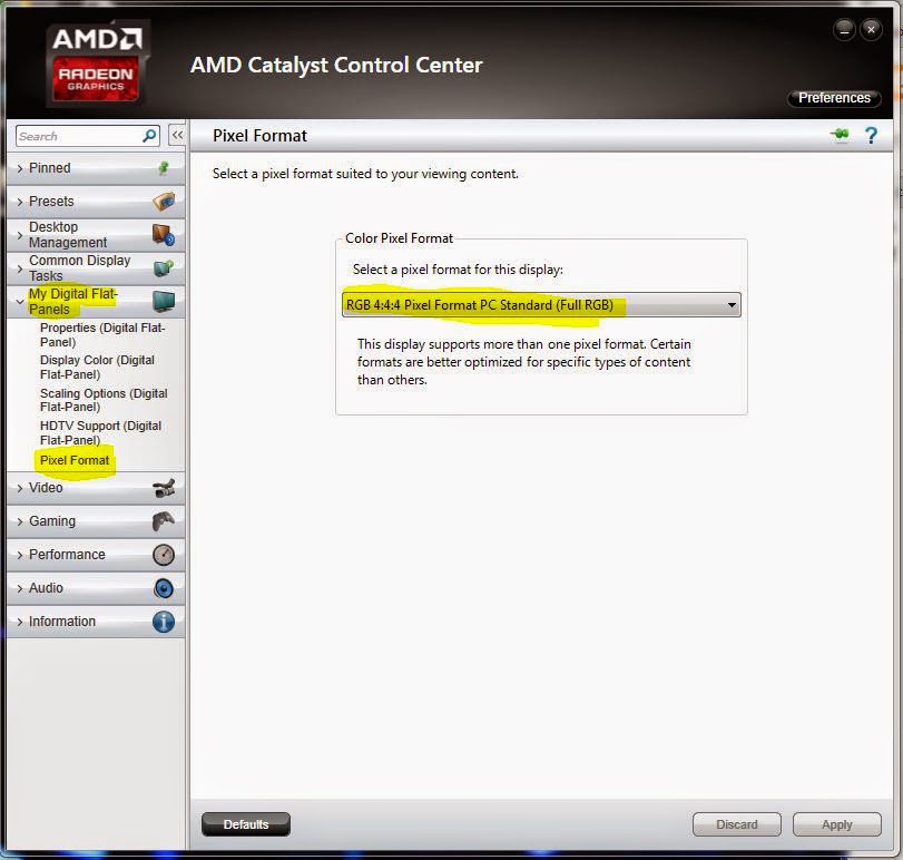 RGB 4:4:4 Pixel Format PC Standard (Full RGB) RGB 4:4:4 Pixel Format PC Standard (Full RGB)