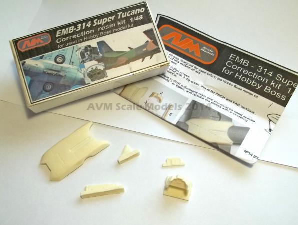 A-29  Super Tucano correction resin  kit for Hobby Boss 1/48  plastic kit