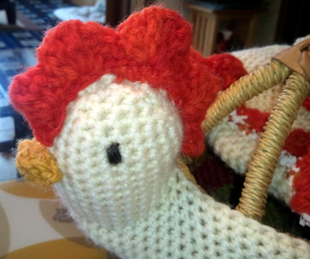Life is art Art is Life Crochet Chicken Basket Henny Penny Free