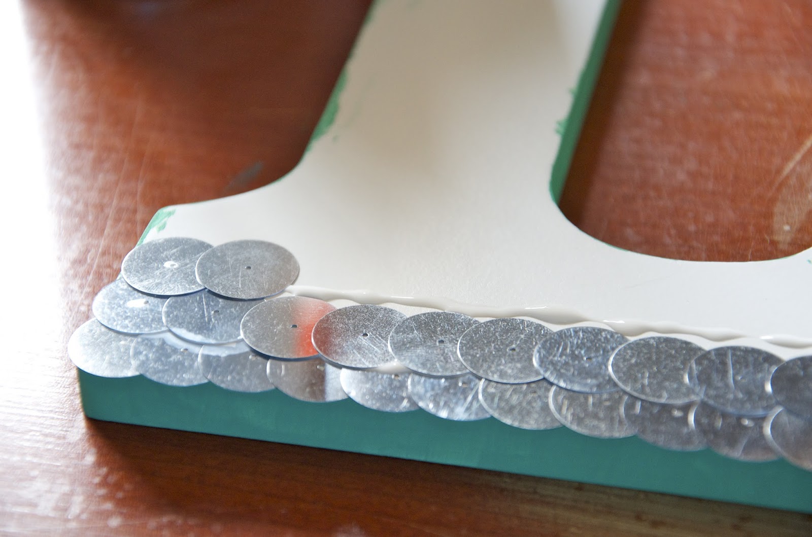 Lynsey Crafts DIY Sequin Letter