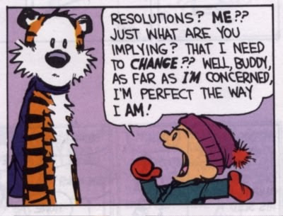 calvin & hobbes new year's resolution