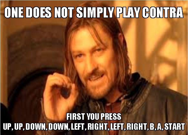 the retro gaming geek what ever happened to cheat codes? review Contra+Meme the retro gaming geek what ever happened to cheat codes? review