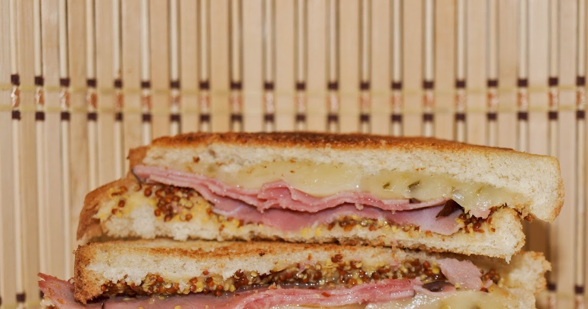 CookLoveCraft Whole Grain Mustard Ham and Jack Cheese Sandwiches