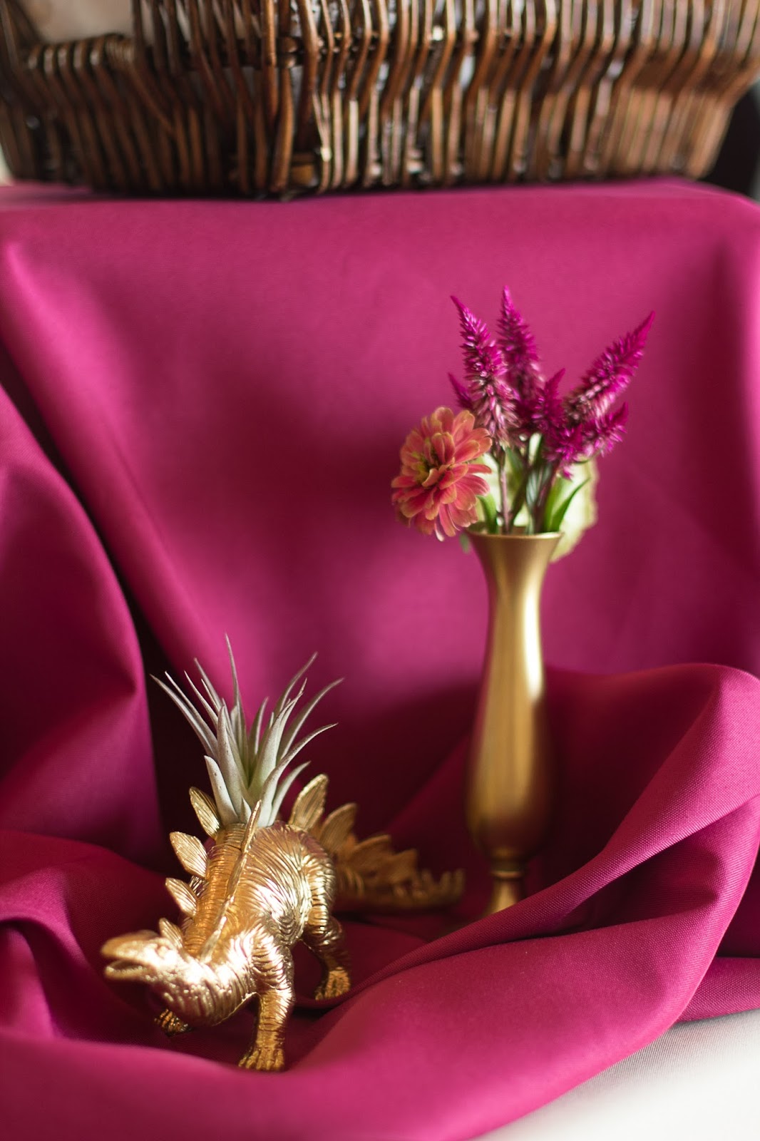 haley tobias blog Whimsical Fuchsia and Gold Wedding