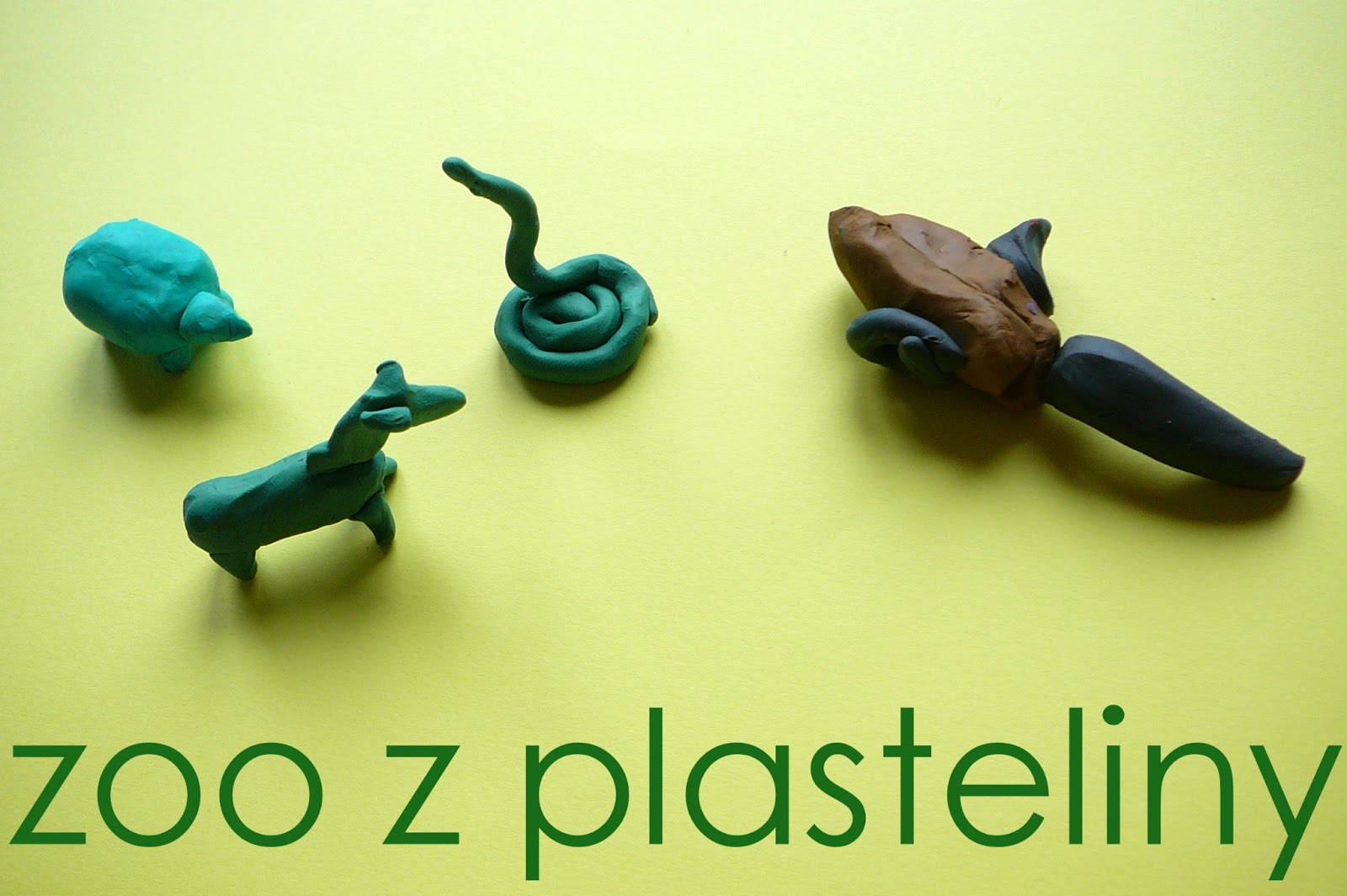 dziecioblog ZOO Z PLASTELINY