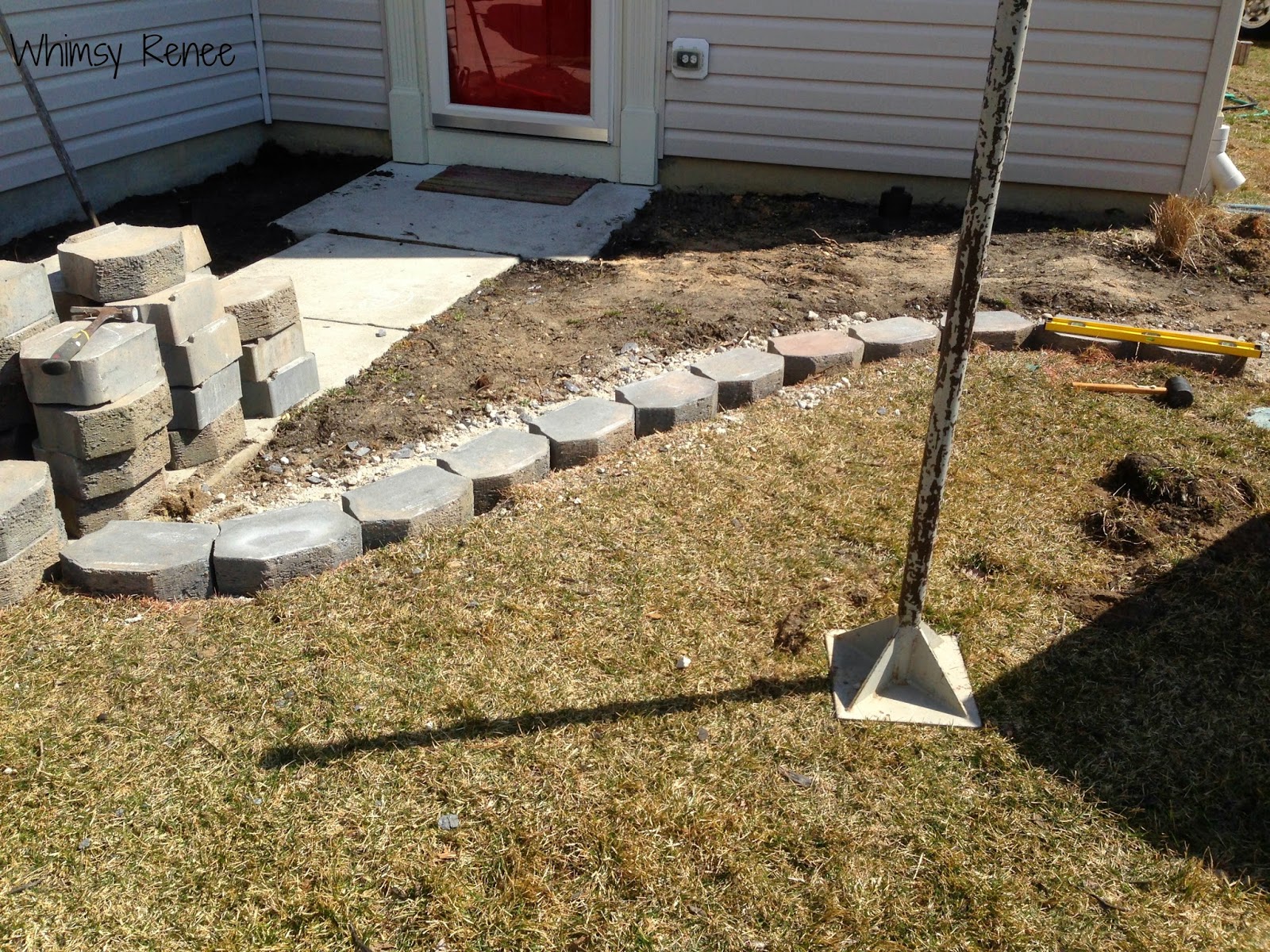 Whimsy Renee Building a Garden Wall The Beginning