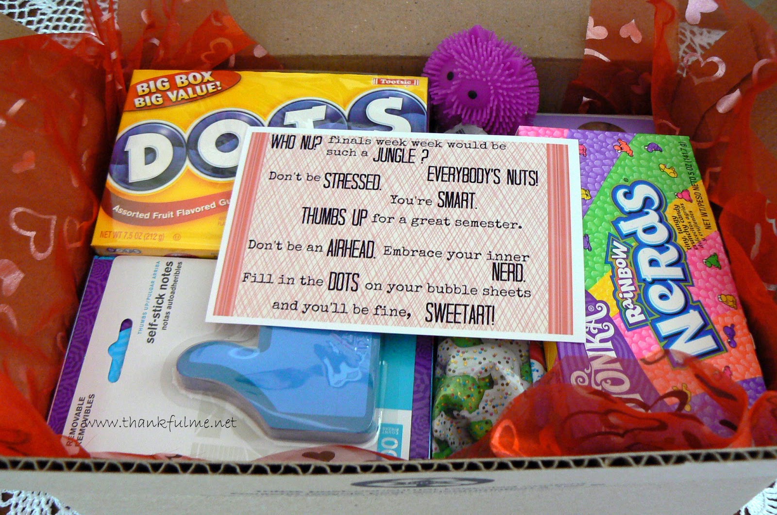 Finals Care Package Ideas Examples and Forms