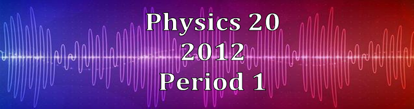 Physics 20 2012 Period 1
