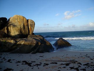rocks on North East Point Beach, Seychelles rocks on North East Point Beach, Seychelles