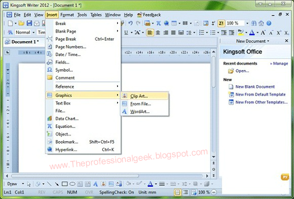 Kingsoft Office برنامج بديل وورد اوفيس إنسى مايكروسوفت اوفيس وجرب Kingsoft Office