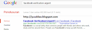Facebook Verification Urgent! Telah Tumbang