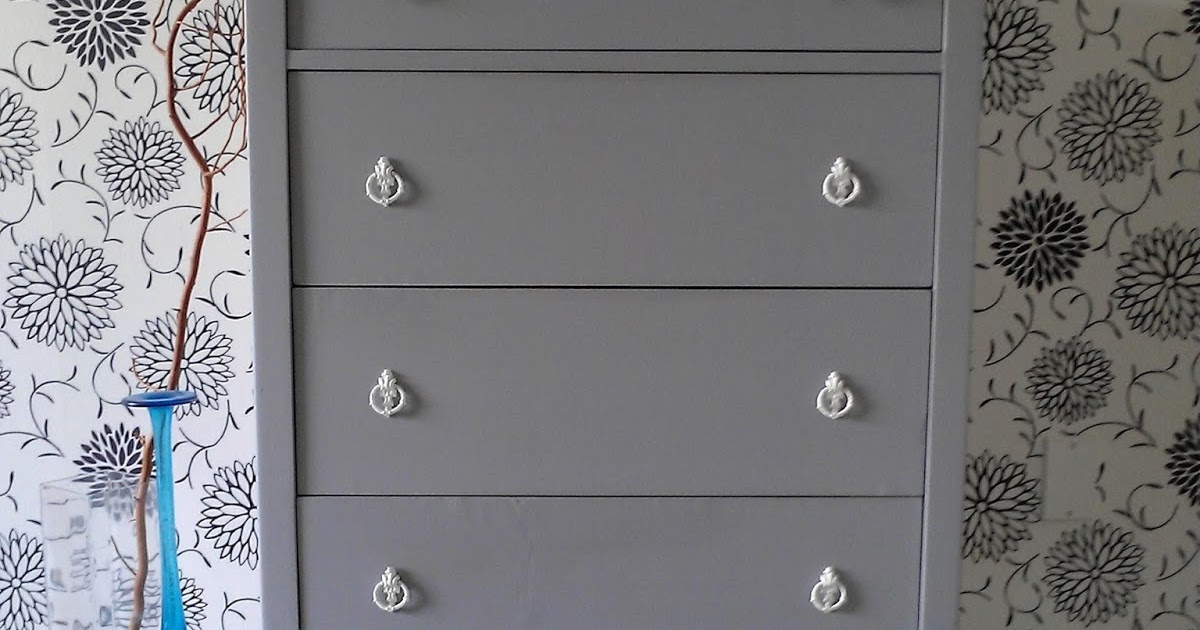 Retiqued by Rae Bond Antique Dresser in Grey