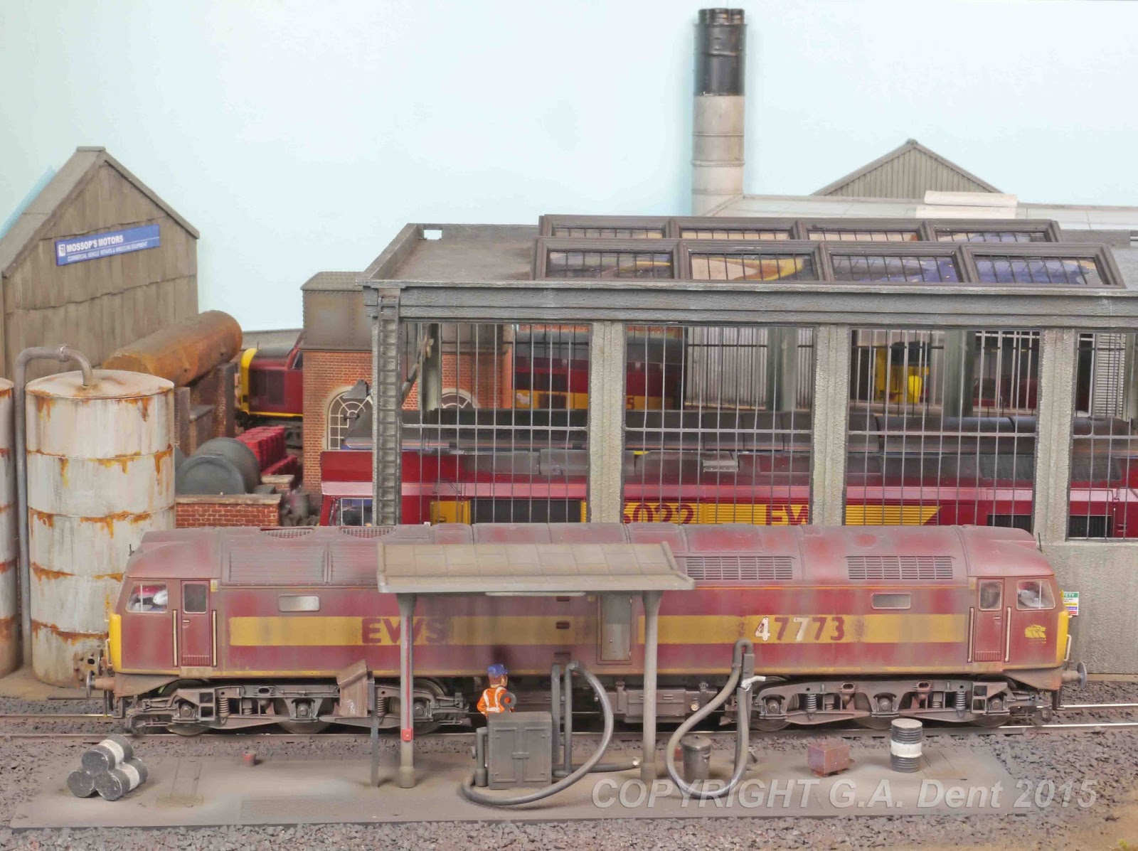 oo gauge diesel depot track plans