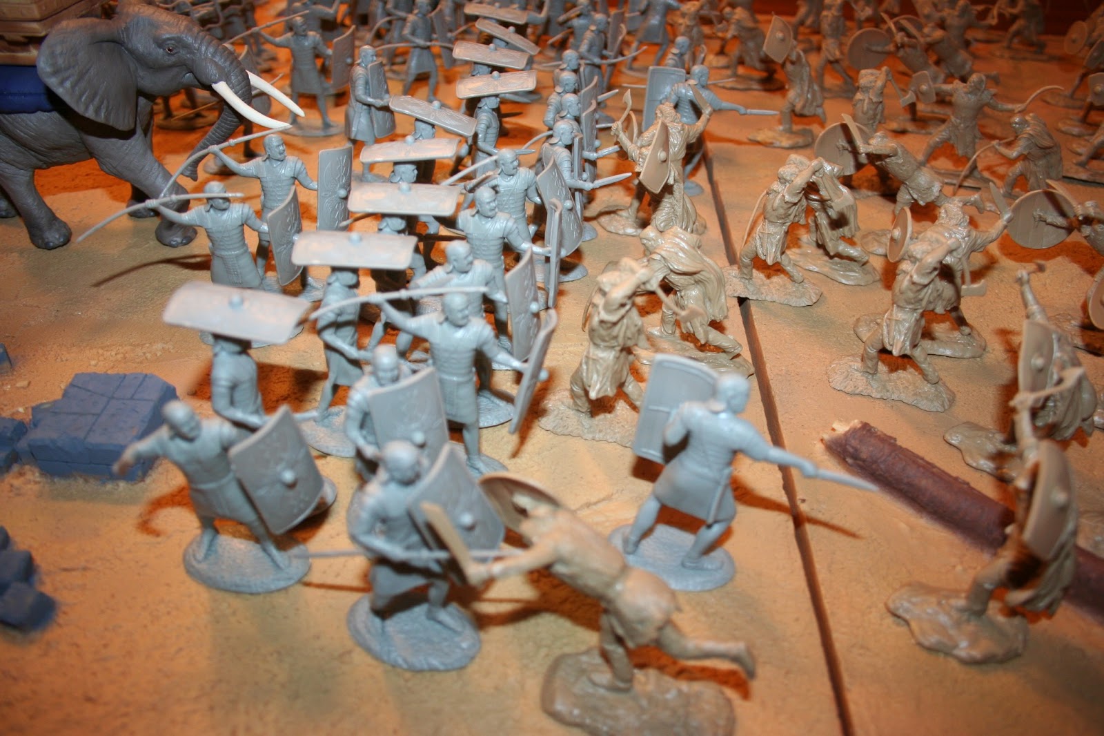 G.I. Jigsaw Toy Soldiers of San Diego Barbarians vs. Romans Playset