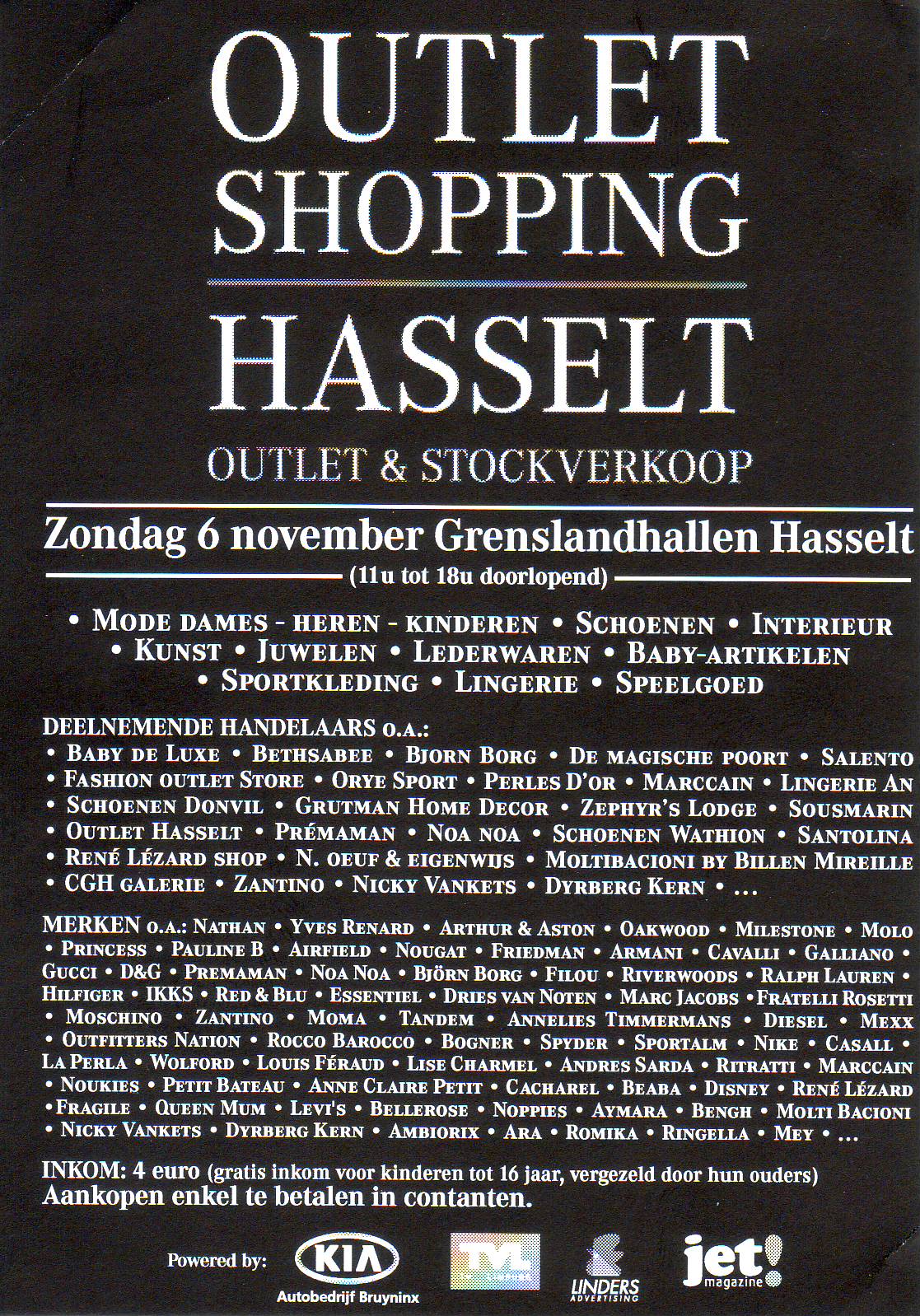 Baby de Luxe Hasselt OUTLET SHOPPING HASSELT zo 6 nov 2011