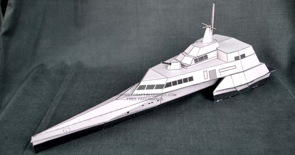 KRI Klewang Papercraft (Stealth Warship) ~ Paperkraft.net - Free ...