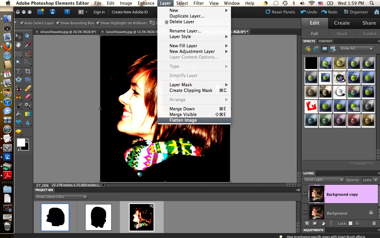 DIY Digital Silhouettes in Elements