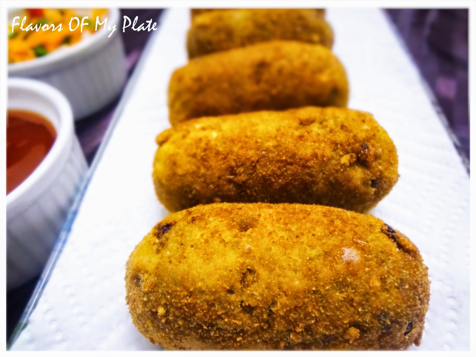 Flavors Of My Plate Mochar Chop......Banana Blossom Croquette