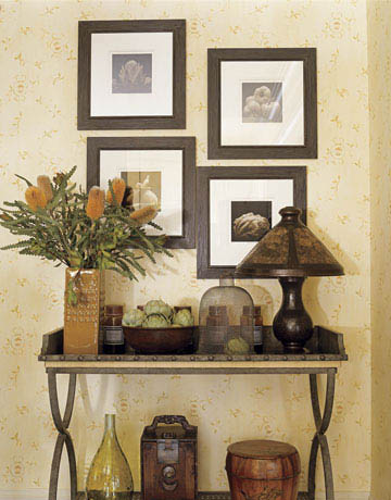 Color outside the lines: the foyer : console tables