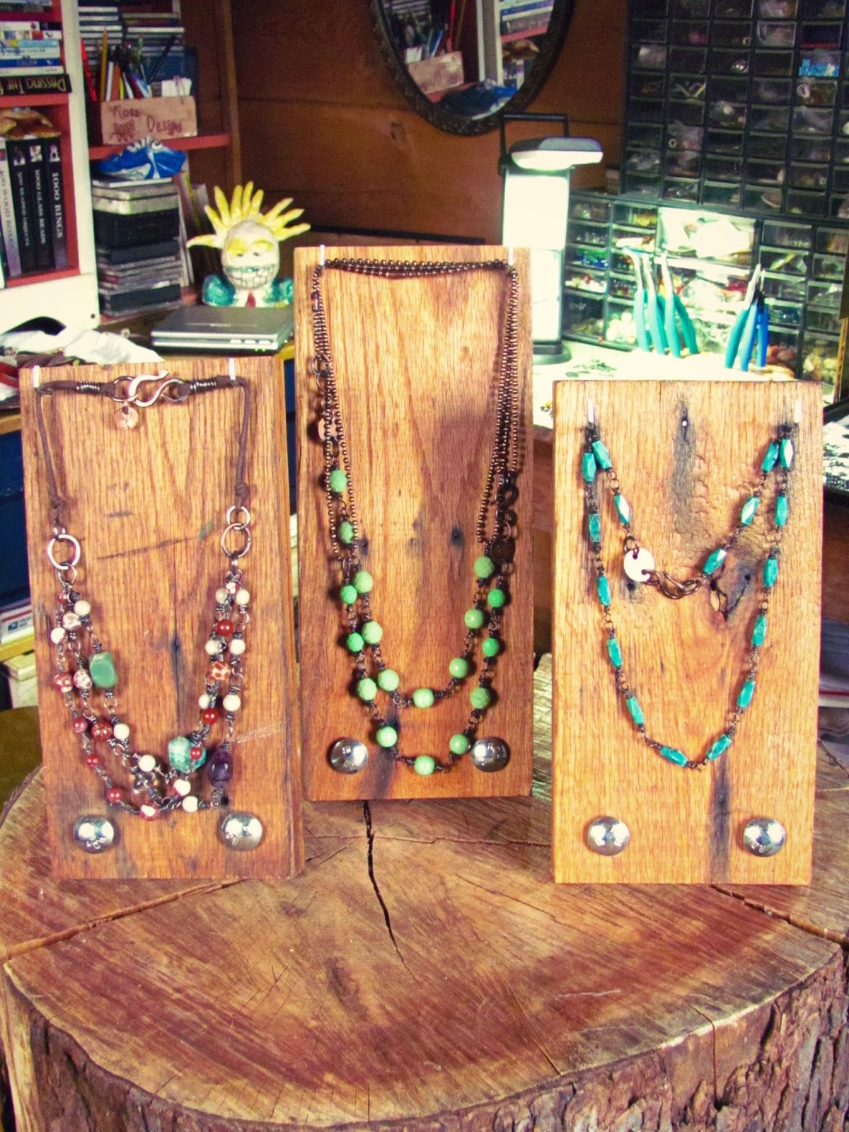 on the bench new jewelry displays