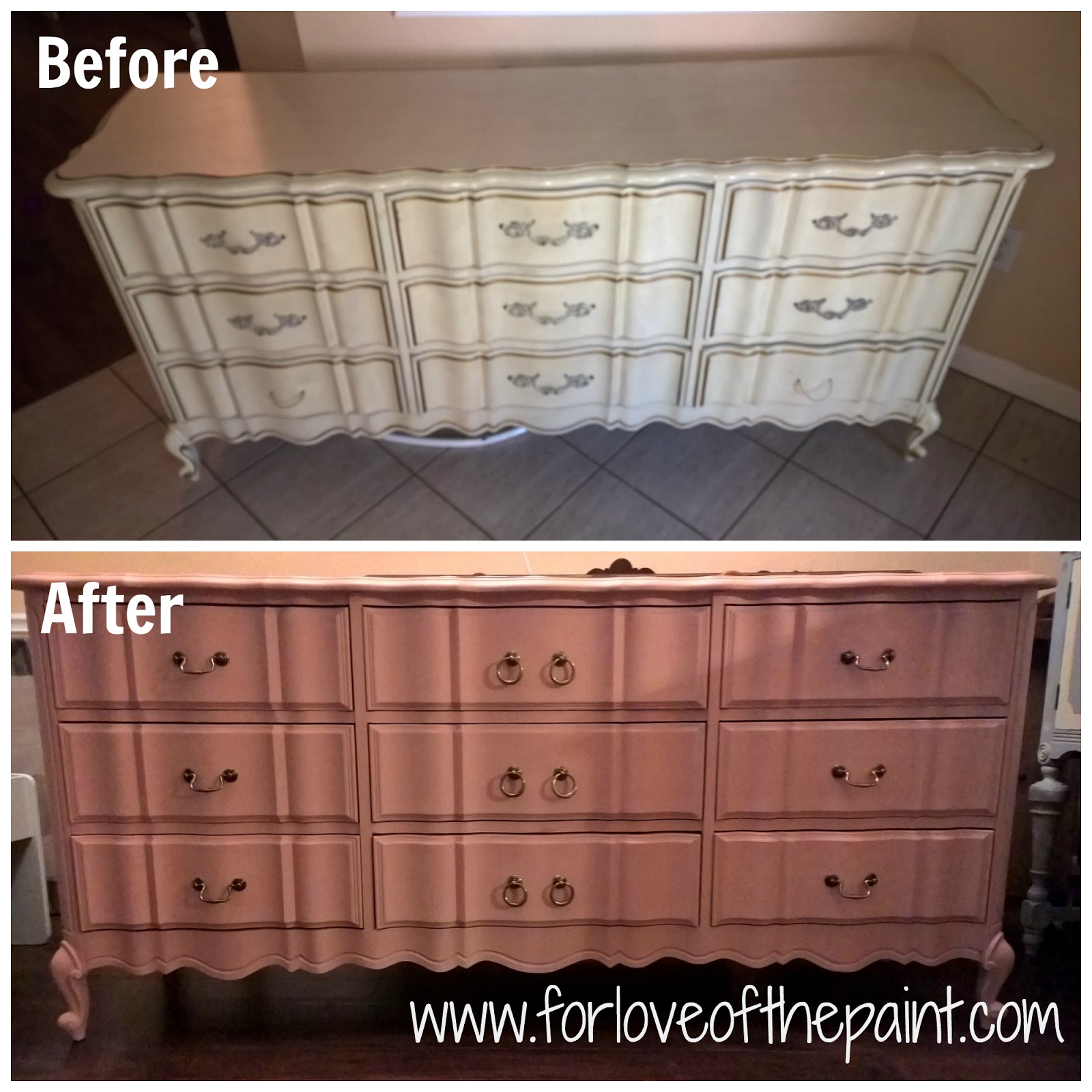 For Love Of The Paint Before And After 9 Drawer French