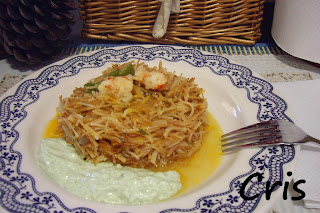 Fideua De Bacalao Y Gambas
